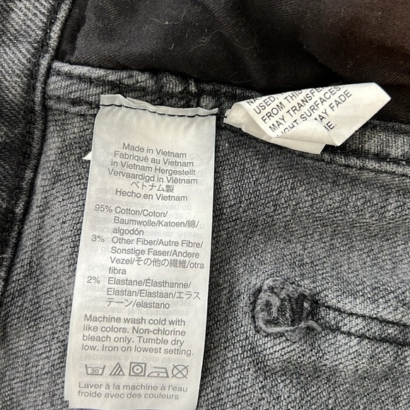 Madewell 10" High Rise Skinny Gray Jeans, 27 - Picture 10 of 11